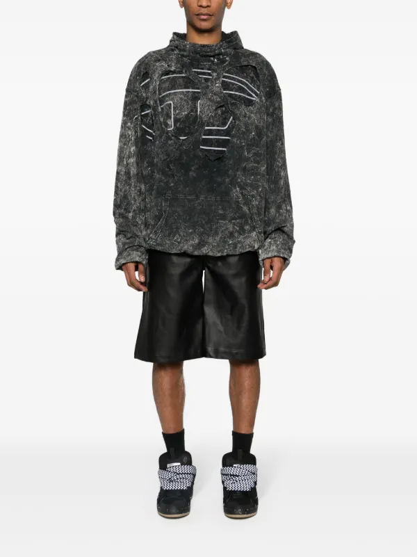 【関税込】人気◆DIESEL ディーゼル◆S-MAR-PEELOVAL パーカー Diesel S-Mar-Peeloval Cotton Hoodie | Black | FARFETCH