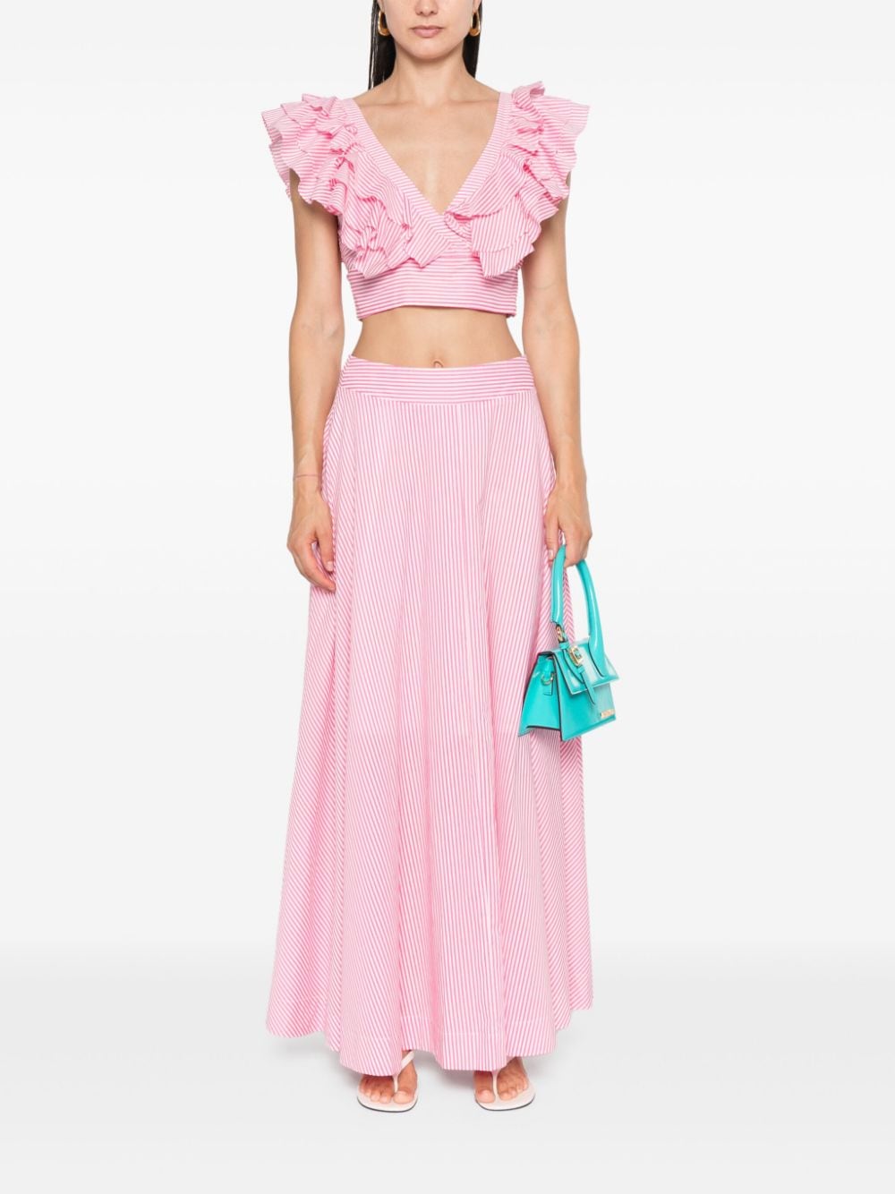 Aston Studio Eliza maxi skirt - Roze