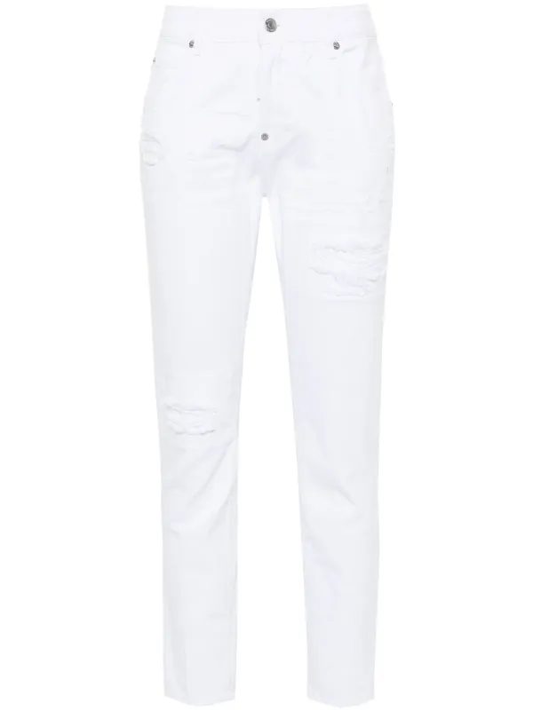 デニム・ジーパン DSQUARED2 Woman Jeans White S75LB0861S30811 100 22910691_53099499_600.jpg