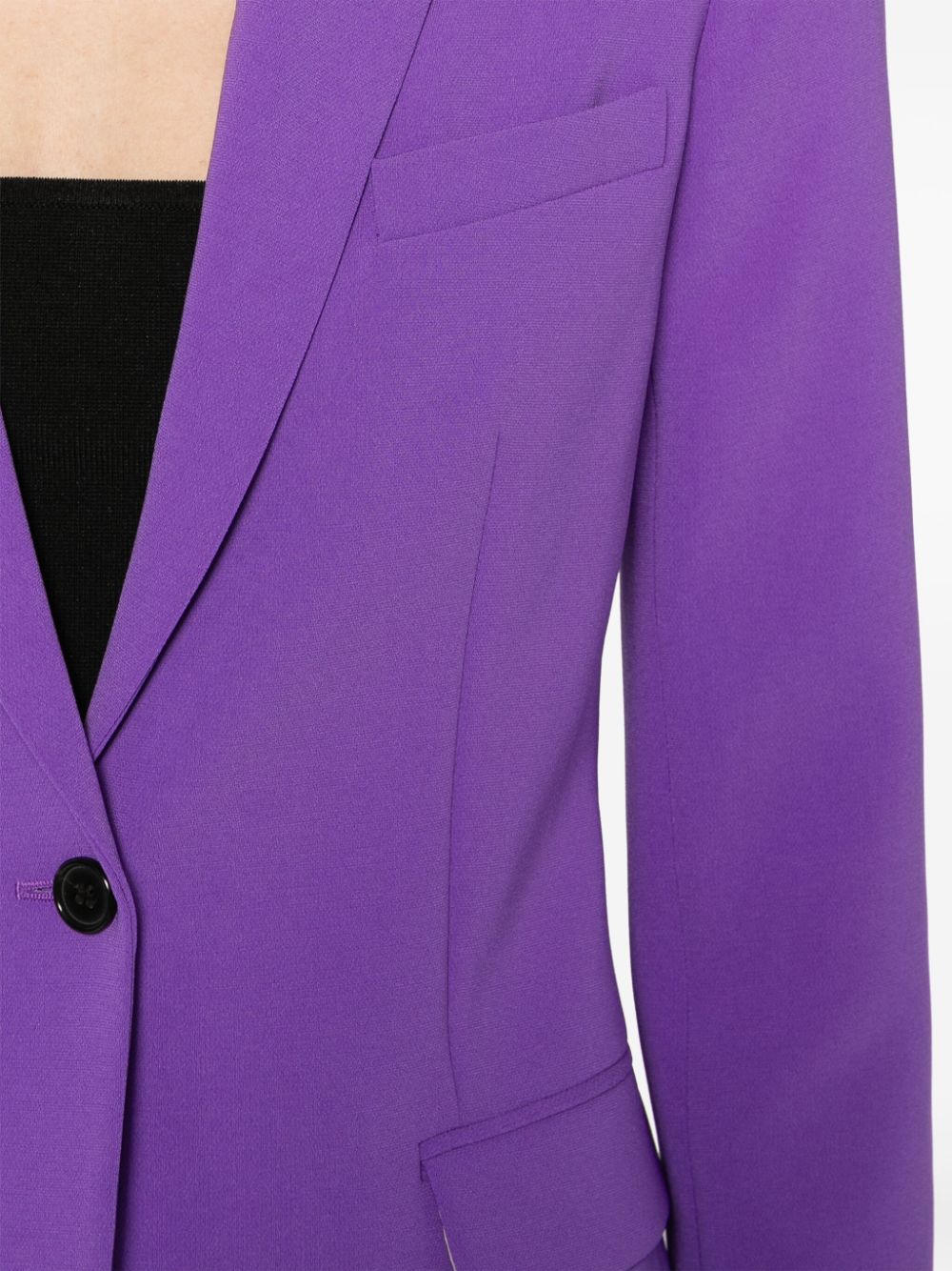 Shop Theory Staple Crepe Blazer In Purple