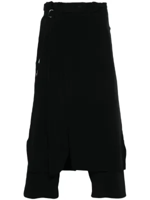 Yohji Yamamoto サルエルハーフパンツ メンズ通販 - Farfetch