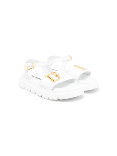 Dsquared2 Kids logo-plaque chunky sandals
