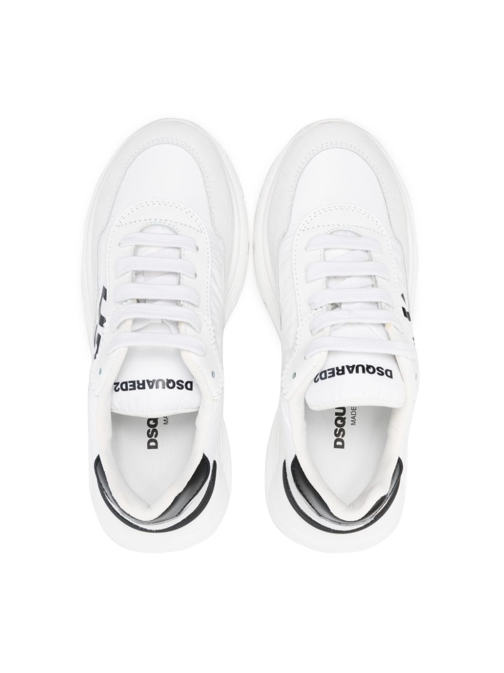Shop Dsquared2 Logo-print Chunky Sneakers In White