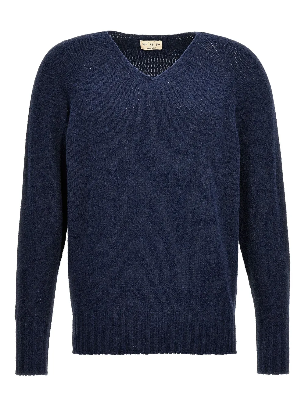 Ma'ry'ya V-neck cotton sweater | Blue | Image 1