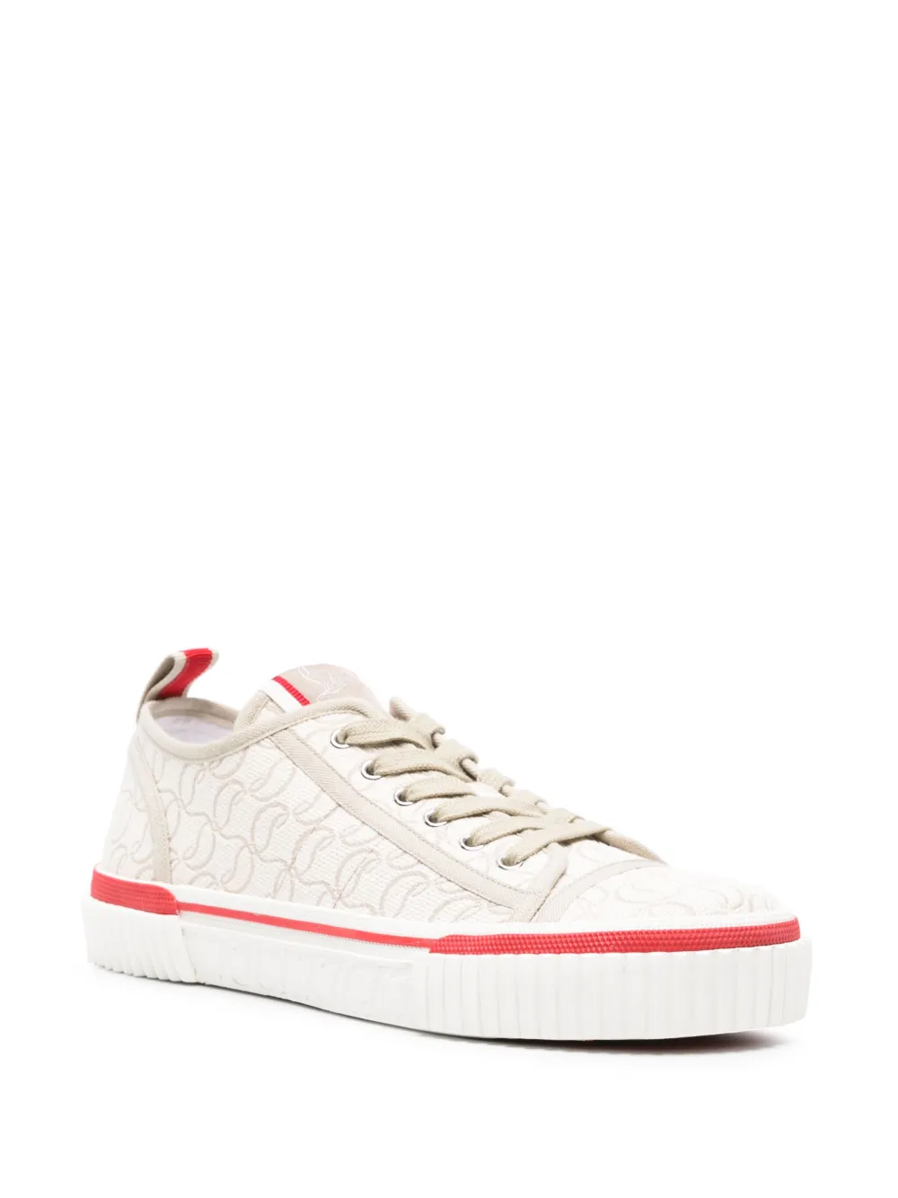 Christian Louboutin Pedro Junior monogram-jacquard sneakers | Low-Tops | Image 2
