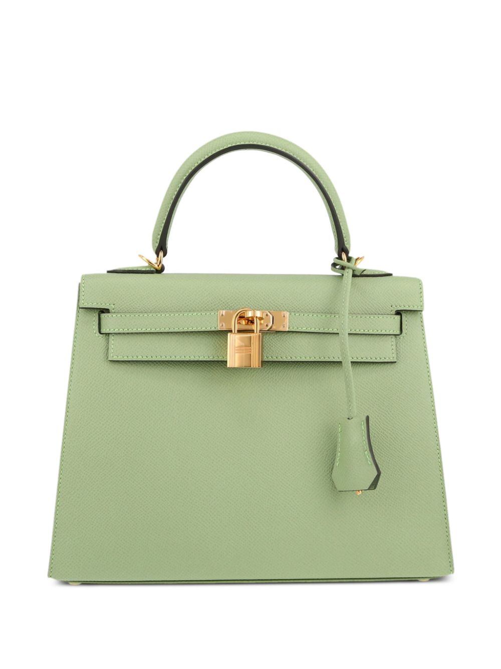 Pre-owned Hermes 2020 Kelly 25 Two-way Handbag In Green