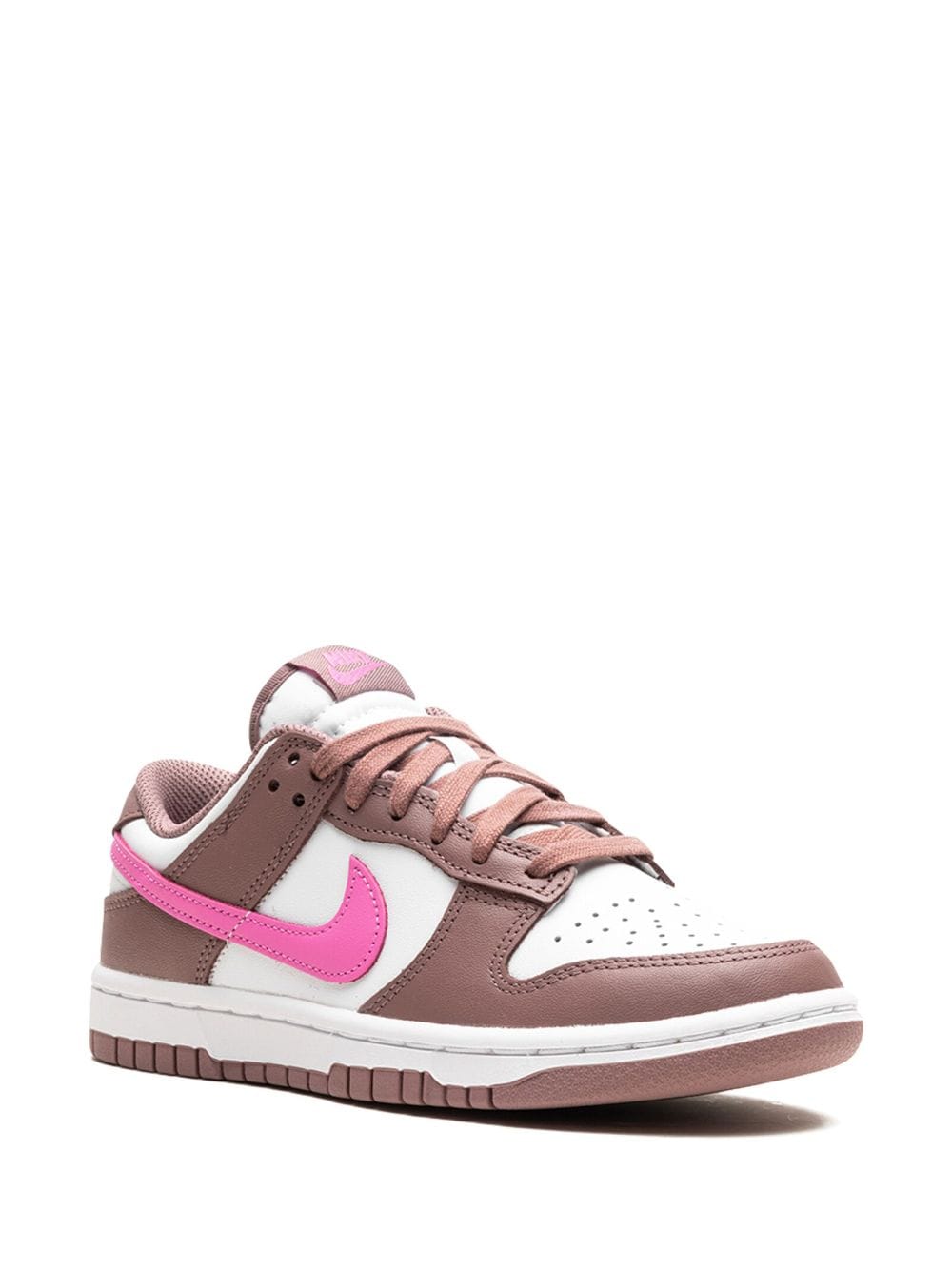 Nike: Taupe & Pink Dunk Low Sneakers