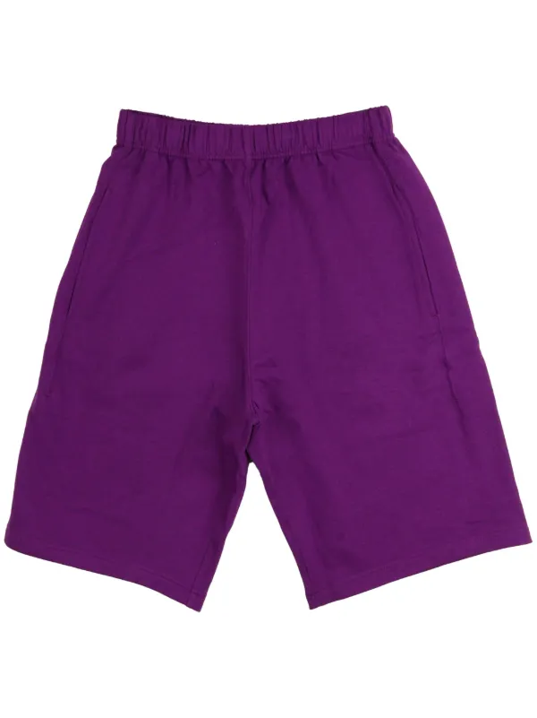 Kenzo Boke Flower Cotton Shorts Purple FARFETCH AO