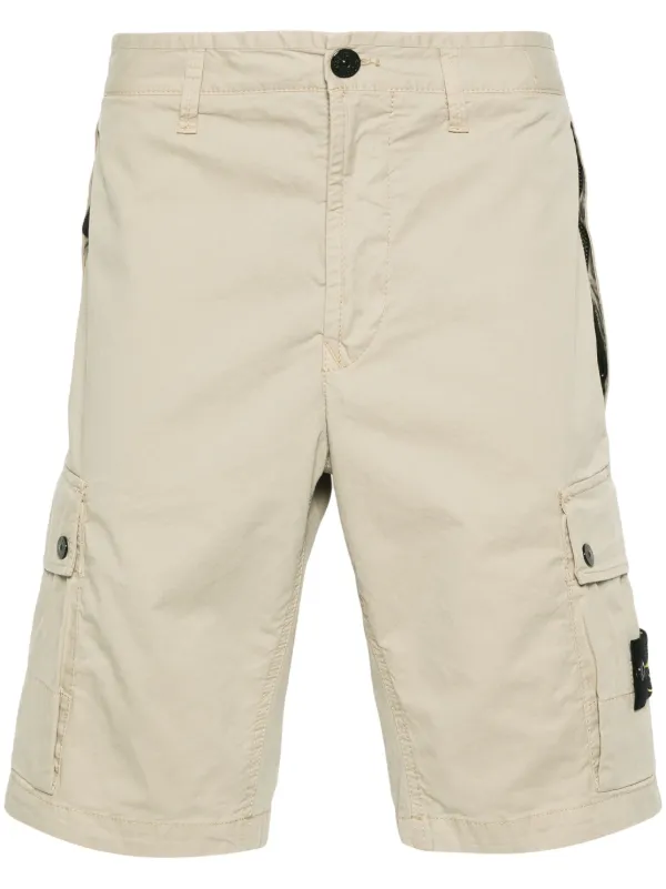 Stone island cheap cargo badge shorts
