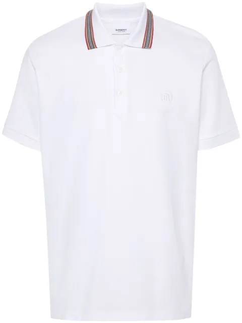 Burberry striped-collar polo shirt Men