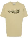 Maison Kitsuné Racing Wheels-print T-shirt - Green