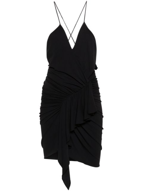 Alexandre Vauthier crossover-neck jersey minidress