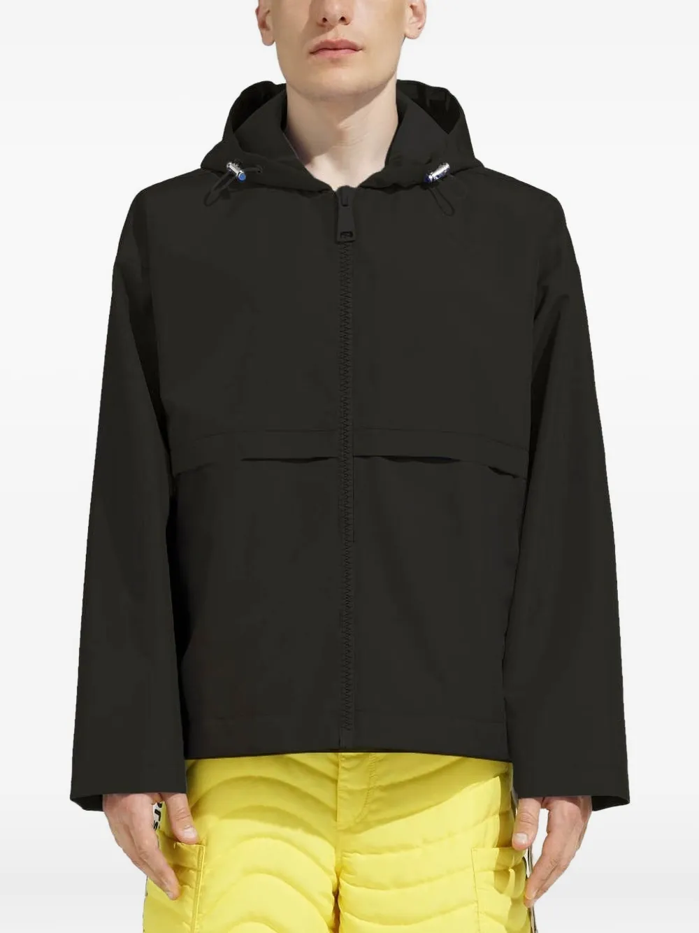 Khrisjoy Hooded Drawstring Jacket In Black
