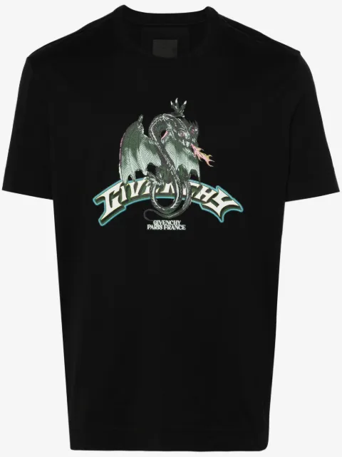 Givenchy t-shirt en coton à imprimé Dragon