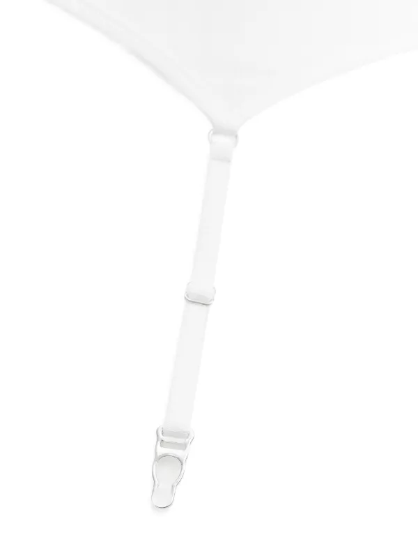 Maison Close La Femme Amazone suspenders-detail Tank Top | White
