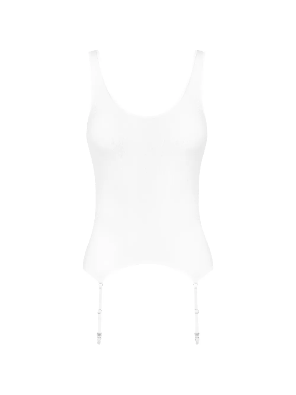 Maison Close Tanktop met bretels Wit