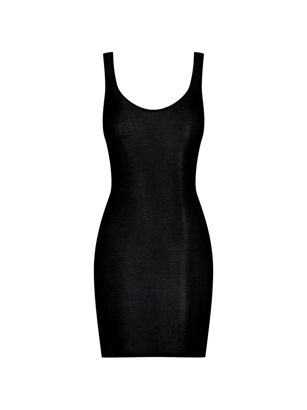 Maison Close Geribbelde mini-jurk Zwart