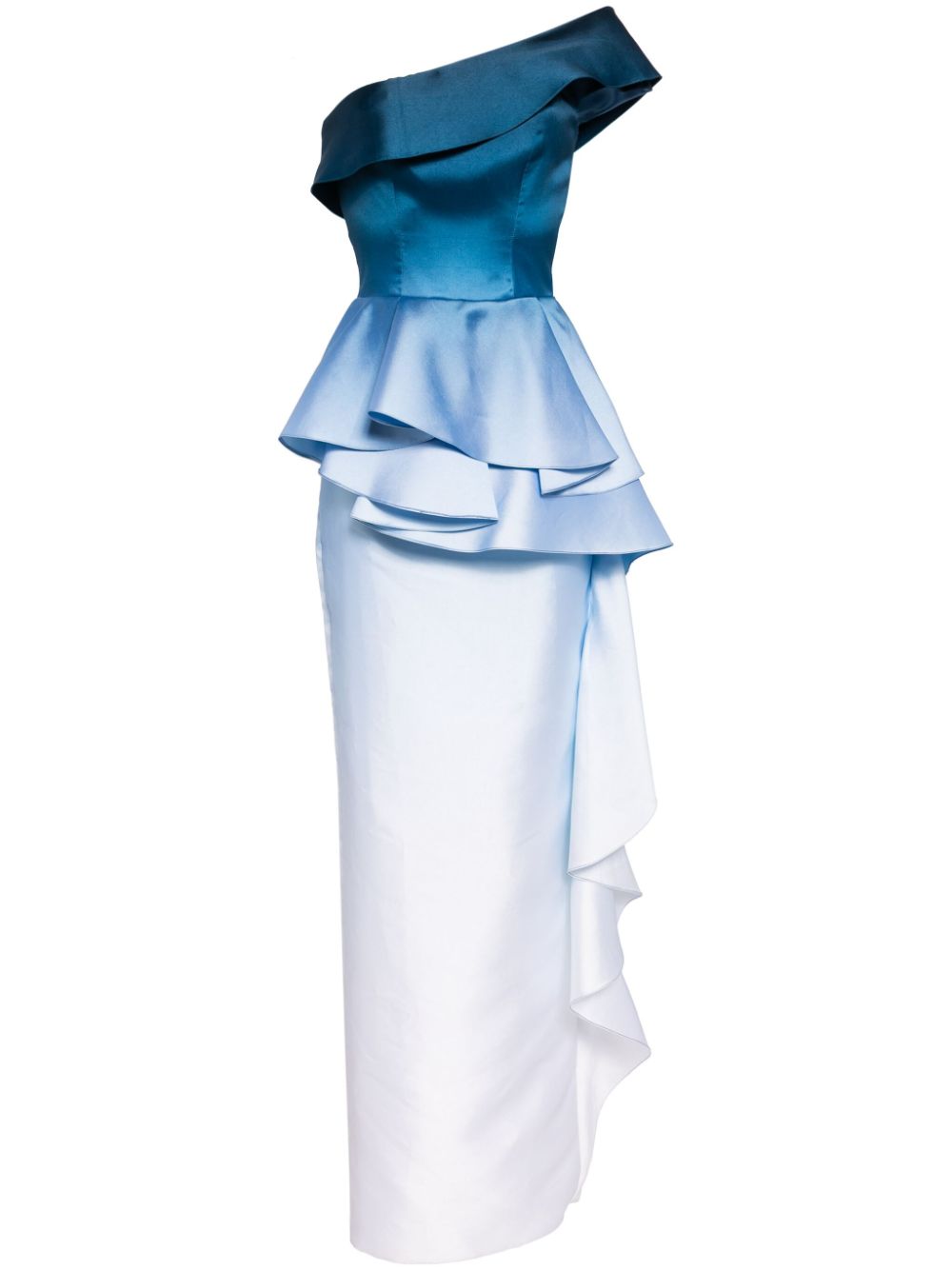 Saiid Kobeisy One-shoulder-kleid Mit Farbverlauf In Blau