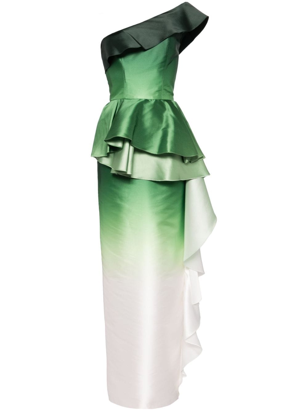 Saiid Kobeisy Asymmetrische jurk Groen