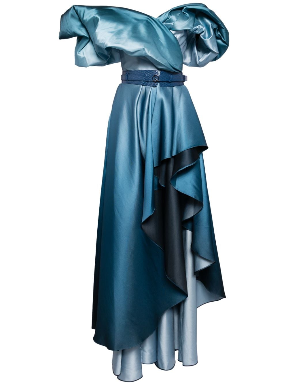 Saiid Kobeisy Schulterfreies Kleid In Blau