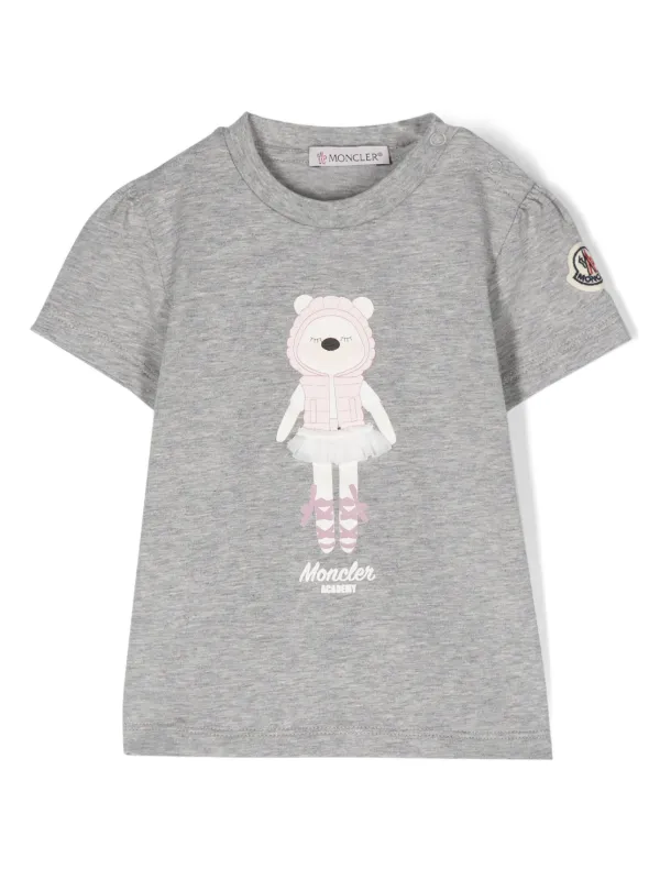 Moncler Girl's Bear with Balloons Graphic T-Shirt, Size 0M