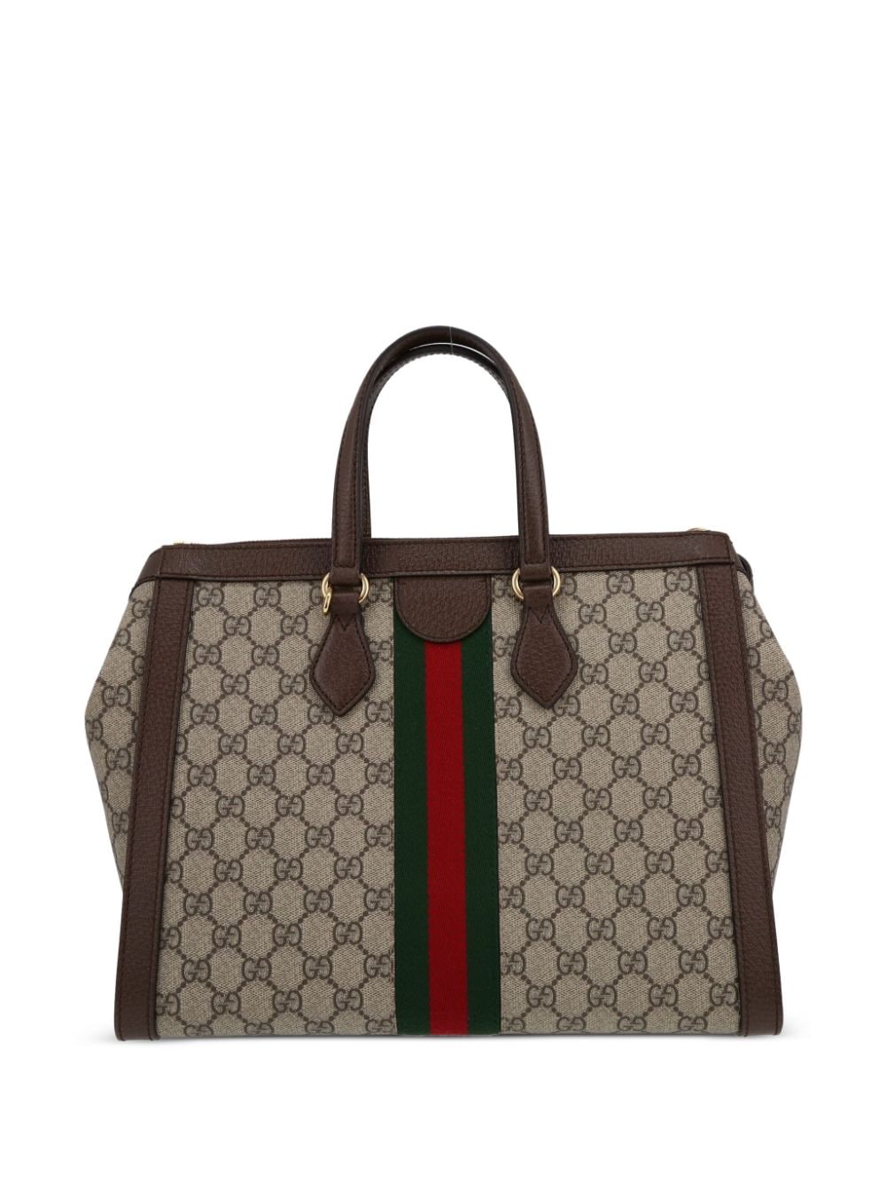 Pre-owned Gucci Ophidia Tote Bag In Neutrals