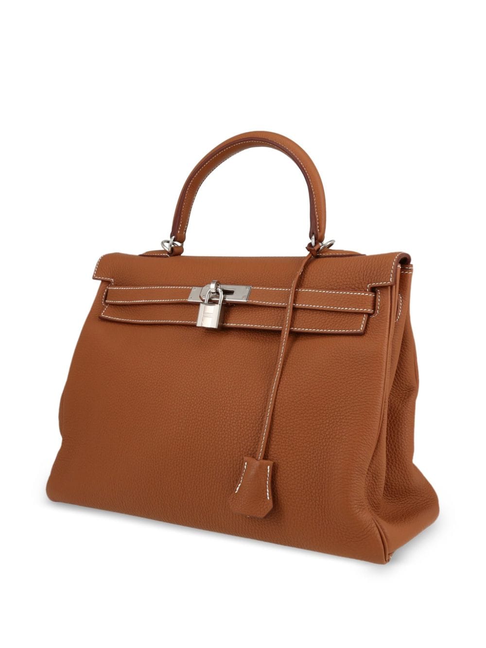 Pre-owned Hermes Kelly 35 两用手提包（2023年典藏款） In Brown