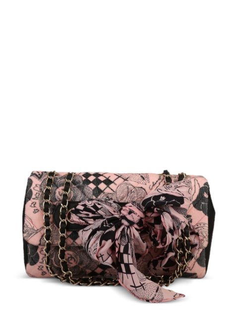 HOT SALE CHANEL 2010s graphic-print shoulder bag Women