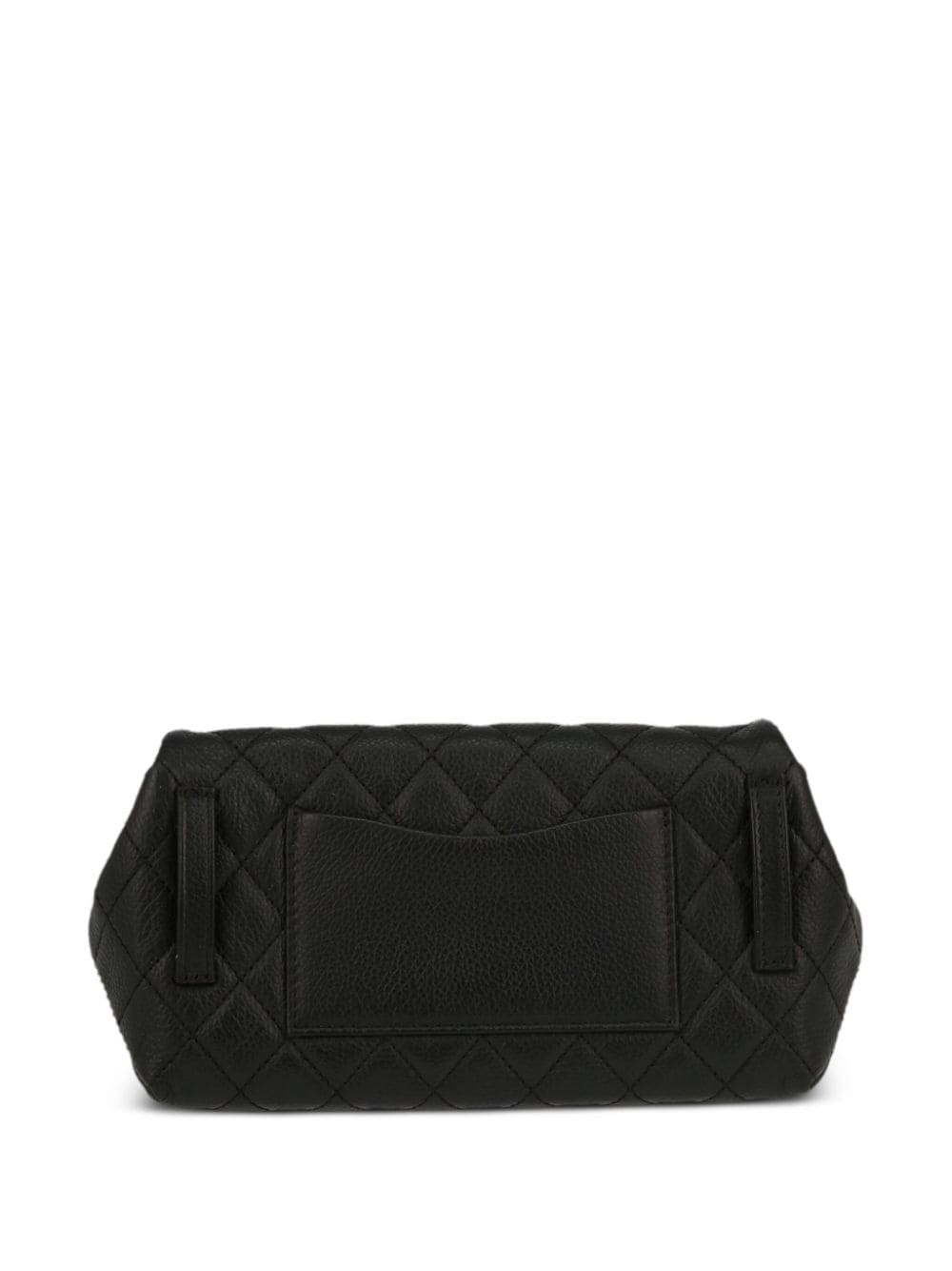 CHANEL Pre-Owned diamond-quilted leather belt bag - Zwart