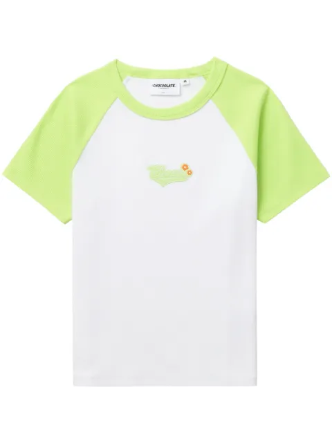 CHOCOOLATE logo-appliqué raglan T-shirt