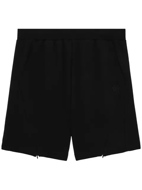 izzue logo-embroidered track shorts