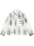 AAPE BY *A BATHING APE® logo-appliqué denim jacket - White