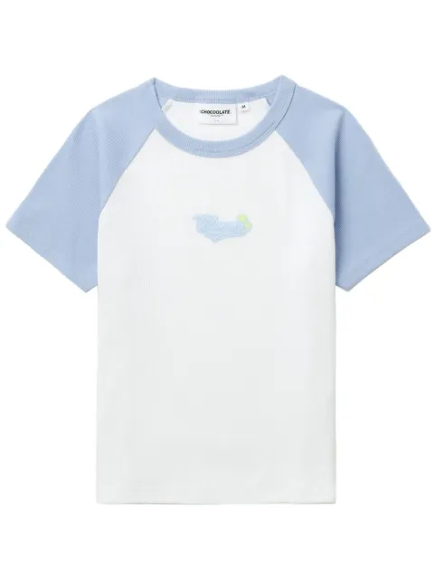 CHOCOOLATE logo-appliqué raglan T-shirt