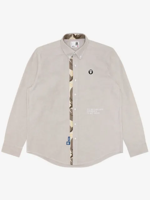AAPE BY *A BATHING APE® Hemd mit Moonface-Stickerei
