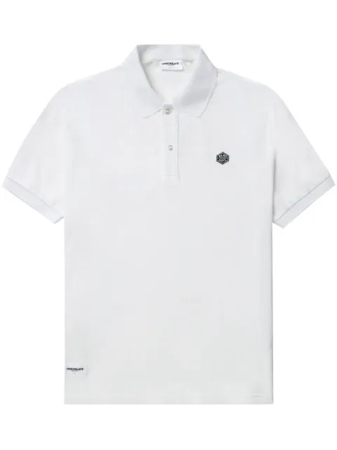 CHOCOOLATE logo-appliqué cotton polo shirt