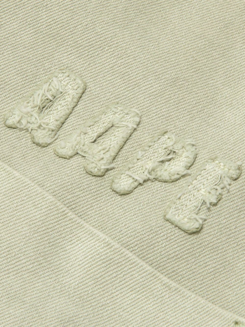 Shop Aape By A Bathing Ape Logo-appliqué Cotton Shirt In Green