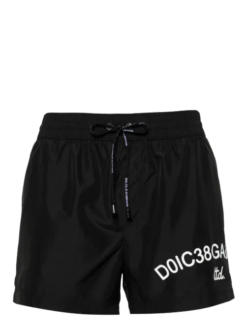 Short de bain à logo imprimé - Dolce & Gabbana - Modalova