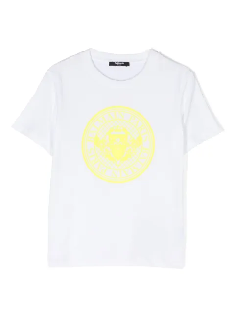 Balmain Kids camiseta con logo