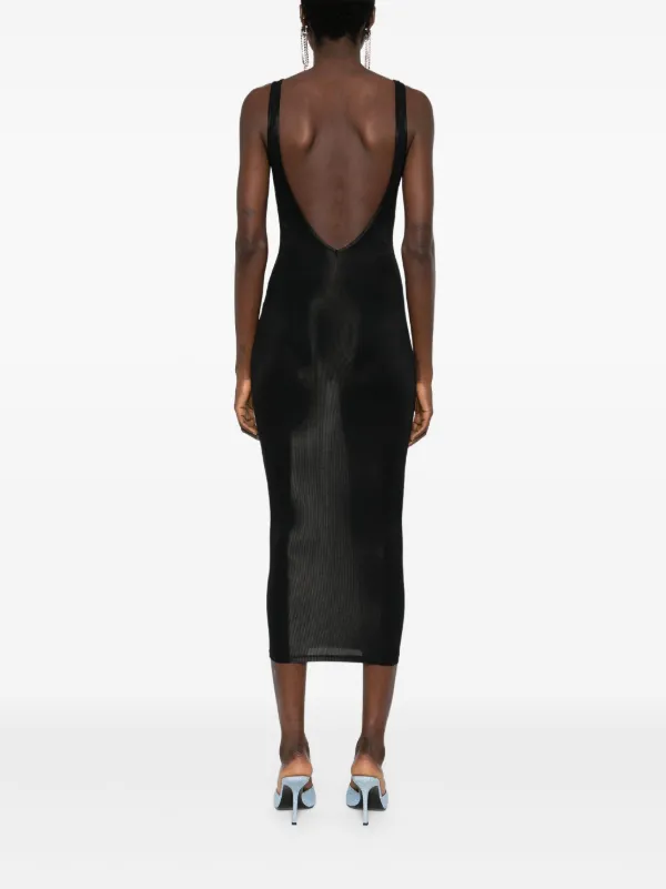 Maison Close La Femme Amazone open-back Dress | Black | FARFETCH PH
