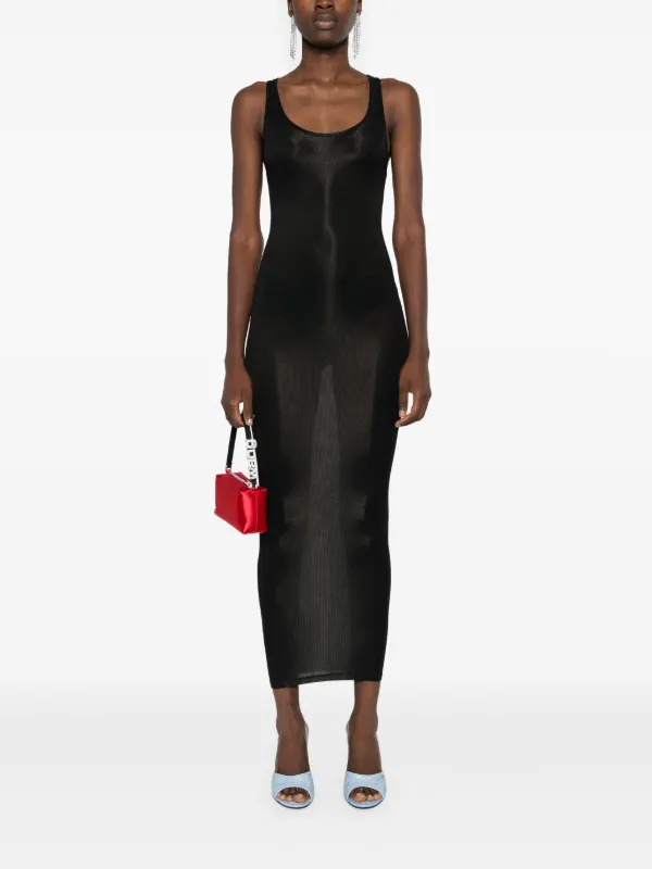 MAISON CLOSE La Femme Amazone リブロングドレス Maison Close La Femme Amazone リブドレス | ブラック