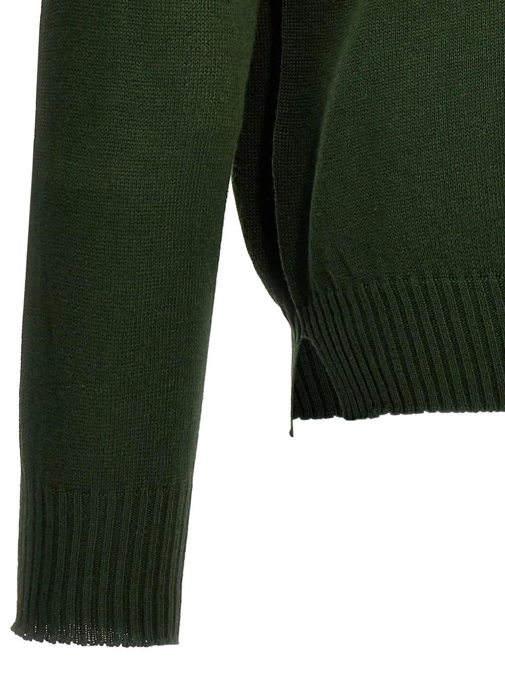 Ma'ry'ya Crew-neck Sweater In Green