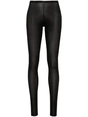 TOTEME Zip Leggings | Black | FARFETCH
