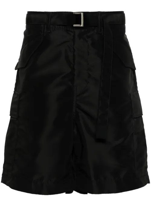 Short ceinturé à poches cargo - sacai - Modalova