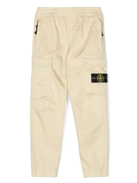Stone Island Junior pants cargo con motivo Compass
