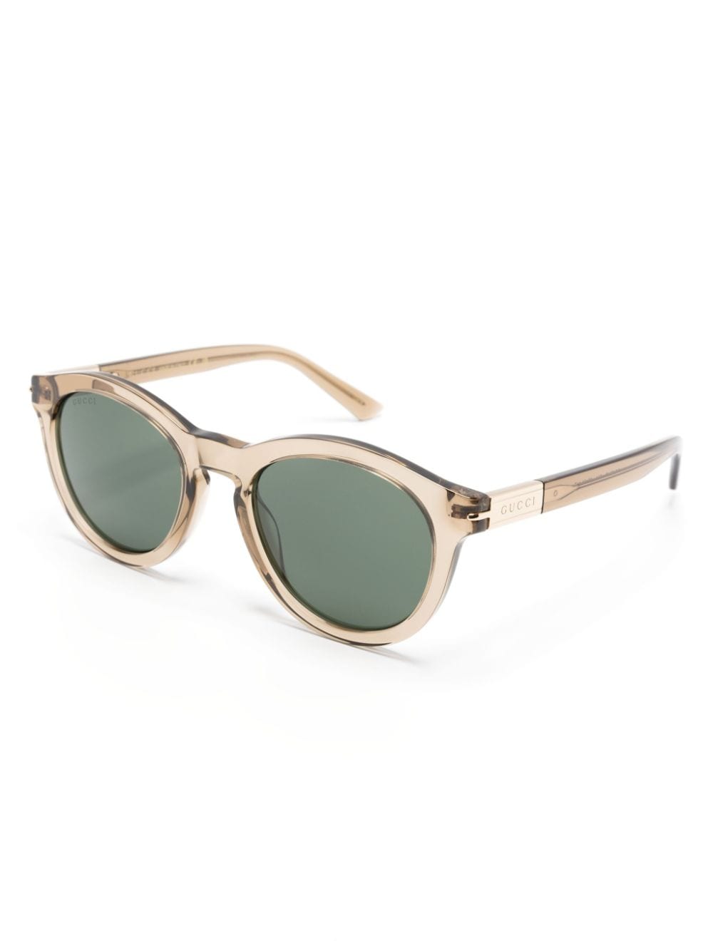 Shop Gucci Pantos-frame Sunglasses In Brown