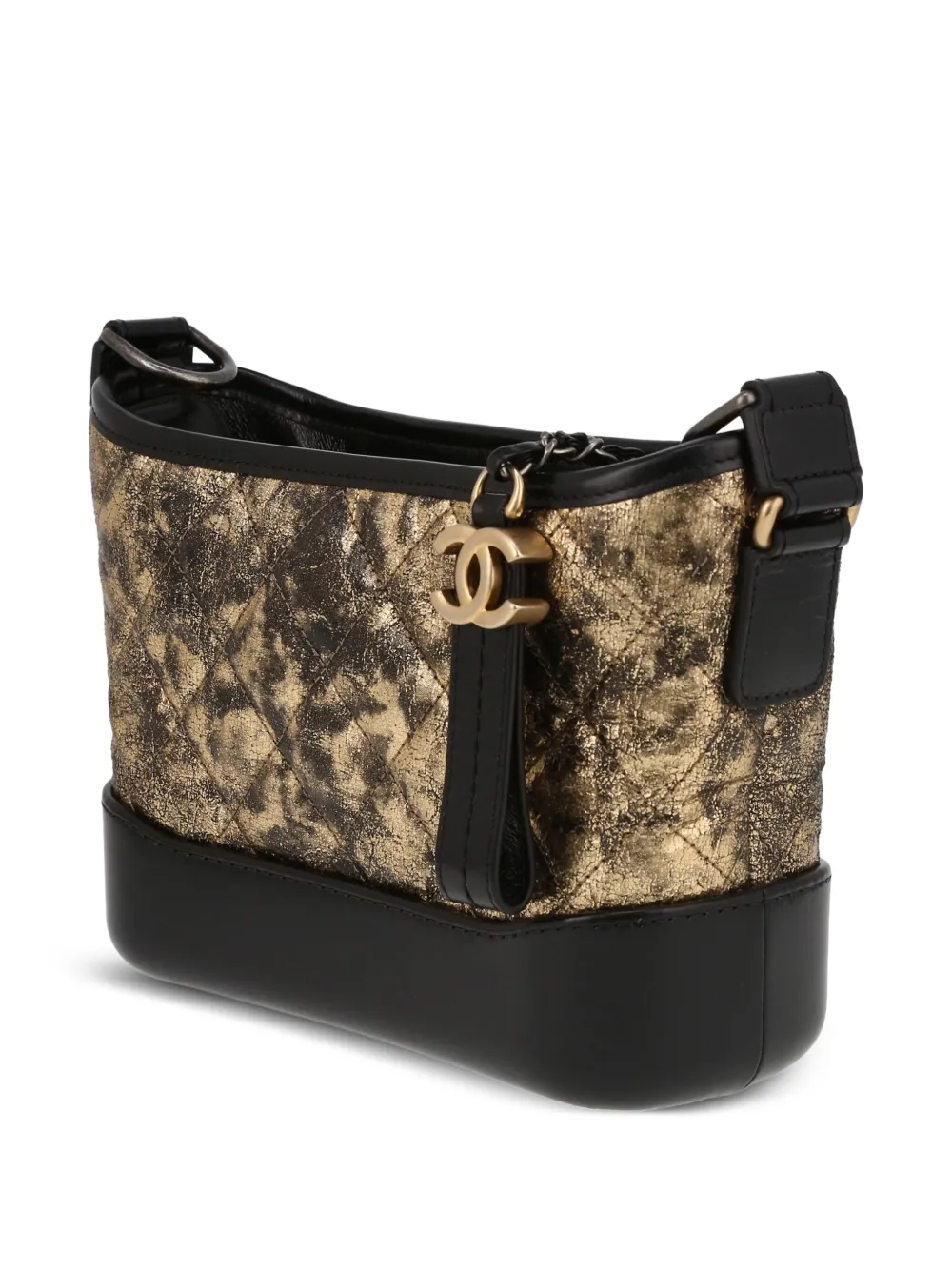 Pre-owned Chanel 2019 Small Gabrielle Shoulder Bag In Black