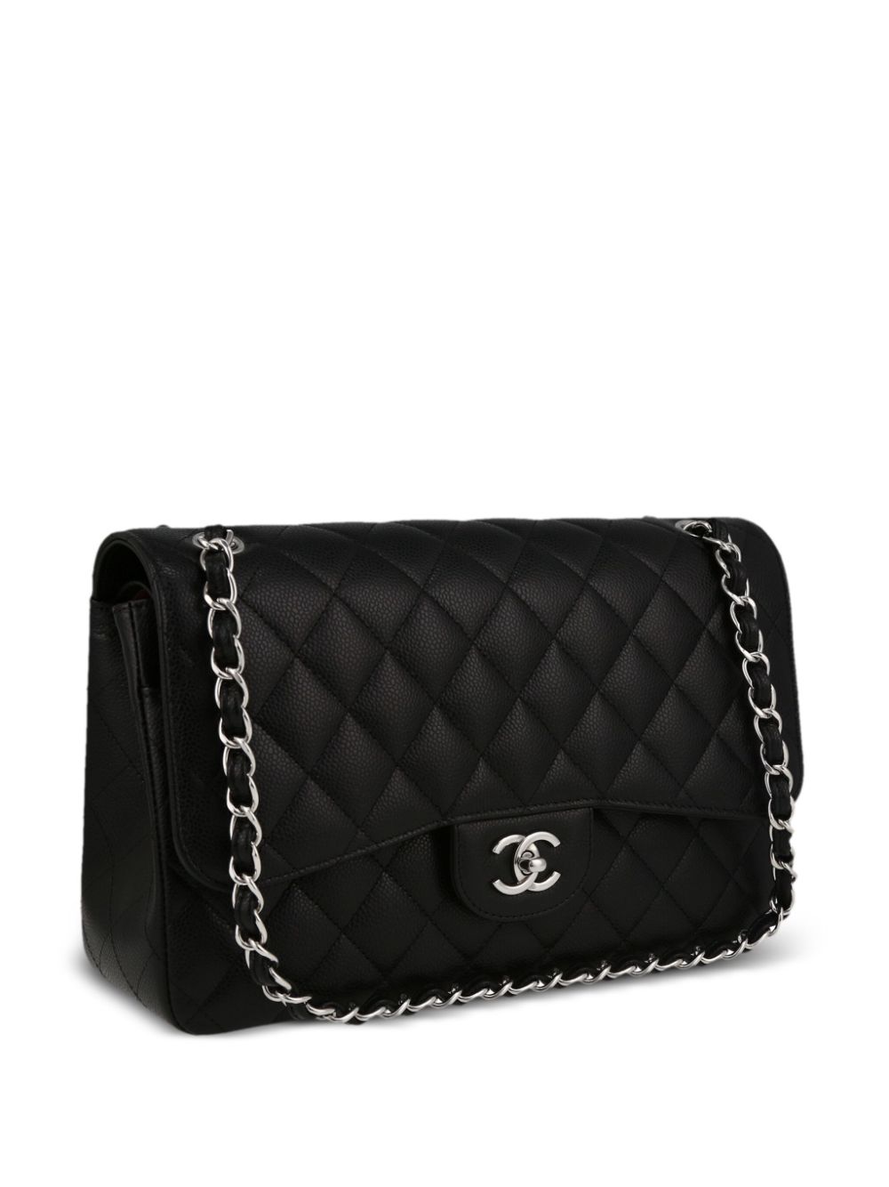 CHANEL Pre-Owned 2020s Jumbo Double Flap Shoulder Bag | Black | FARFETCH