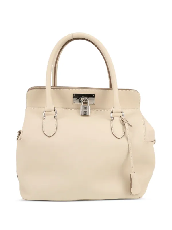 Hermès Pre-Owned 2014 Toolbox 26 two-way Handbag | White | FARFETCH