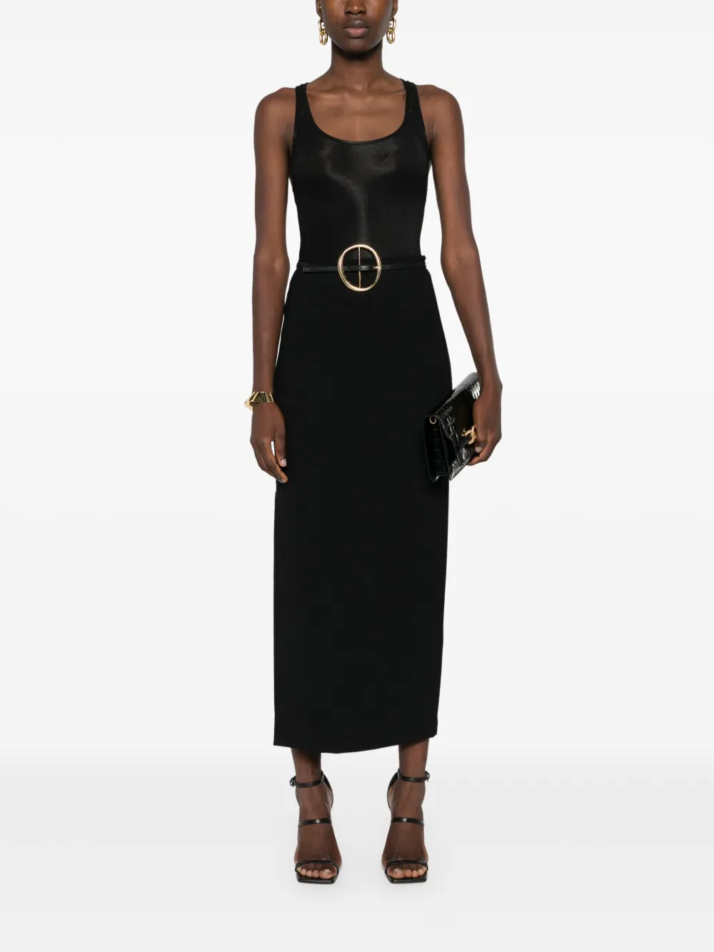 Maison Close Tanktop met racerback - Zwart