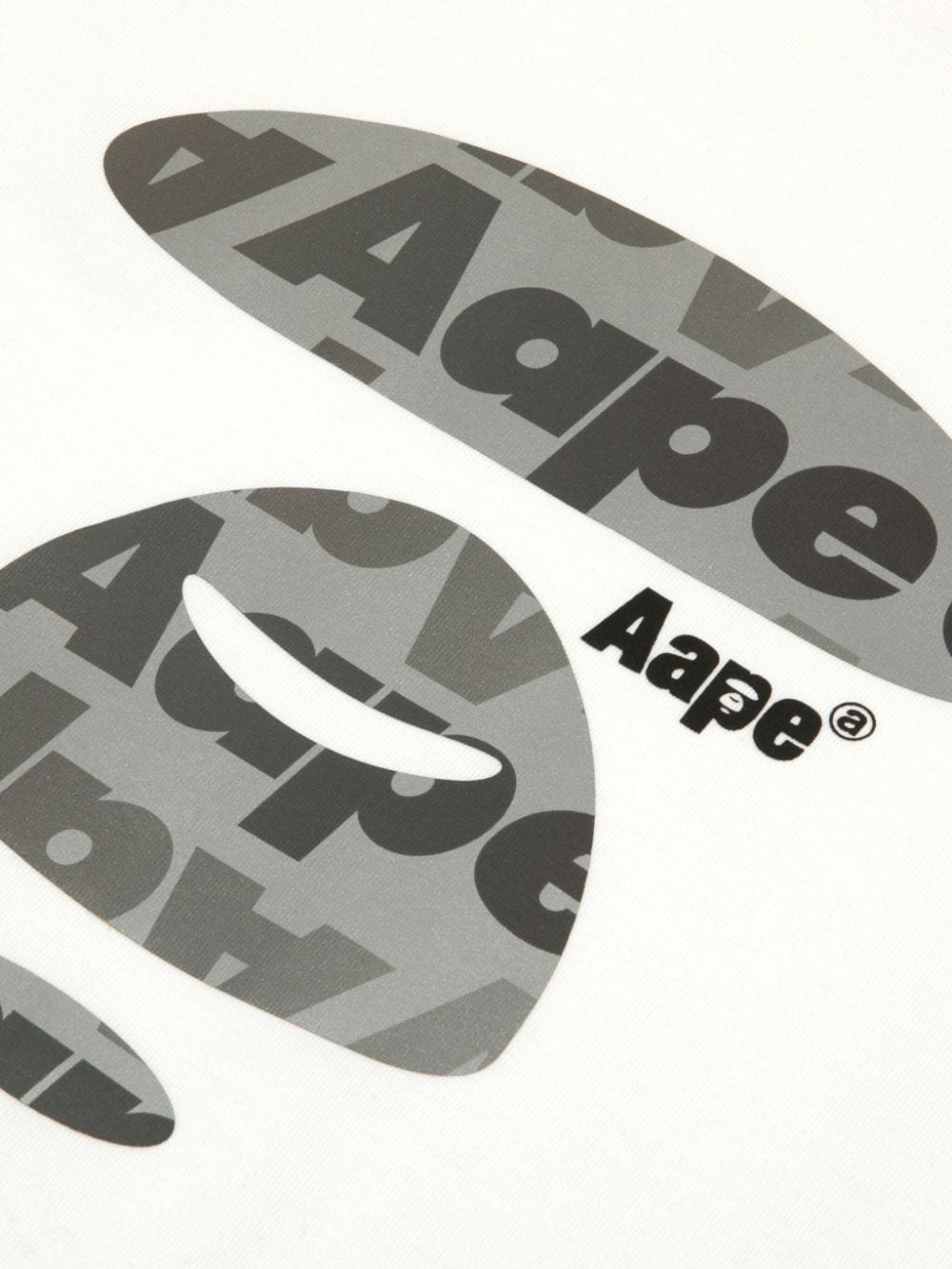AAPE BY *A BATHING APE T-shirt met print Wit